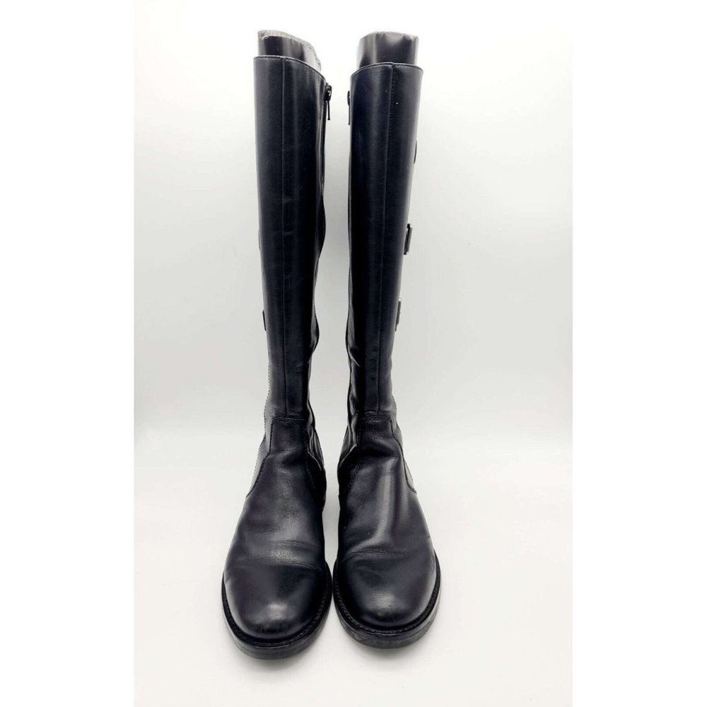 ECCO Boots Hobart Biker Boots Women's 37 Black Leather Riding Buckle NEW IN Box - Picture 9 of 9